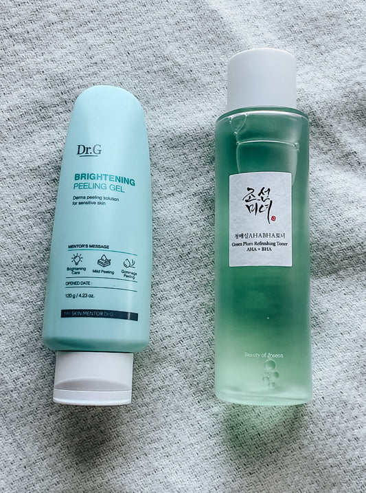 Peeling gel vs. chemical exfoliants