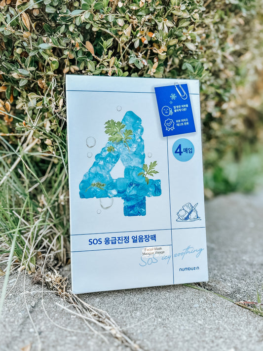 numbuzin No.4 SOS Icy Soothing Sheet Mask [4pcs]