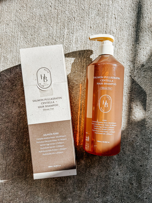 HEVEBLUE Salmon Pullkeratin Centella Hair Shampoo [500ml]