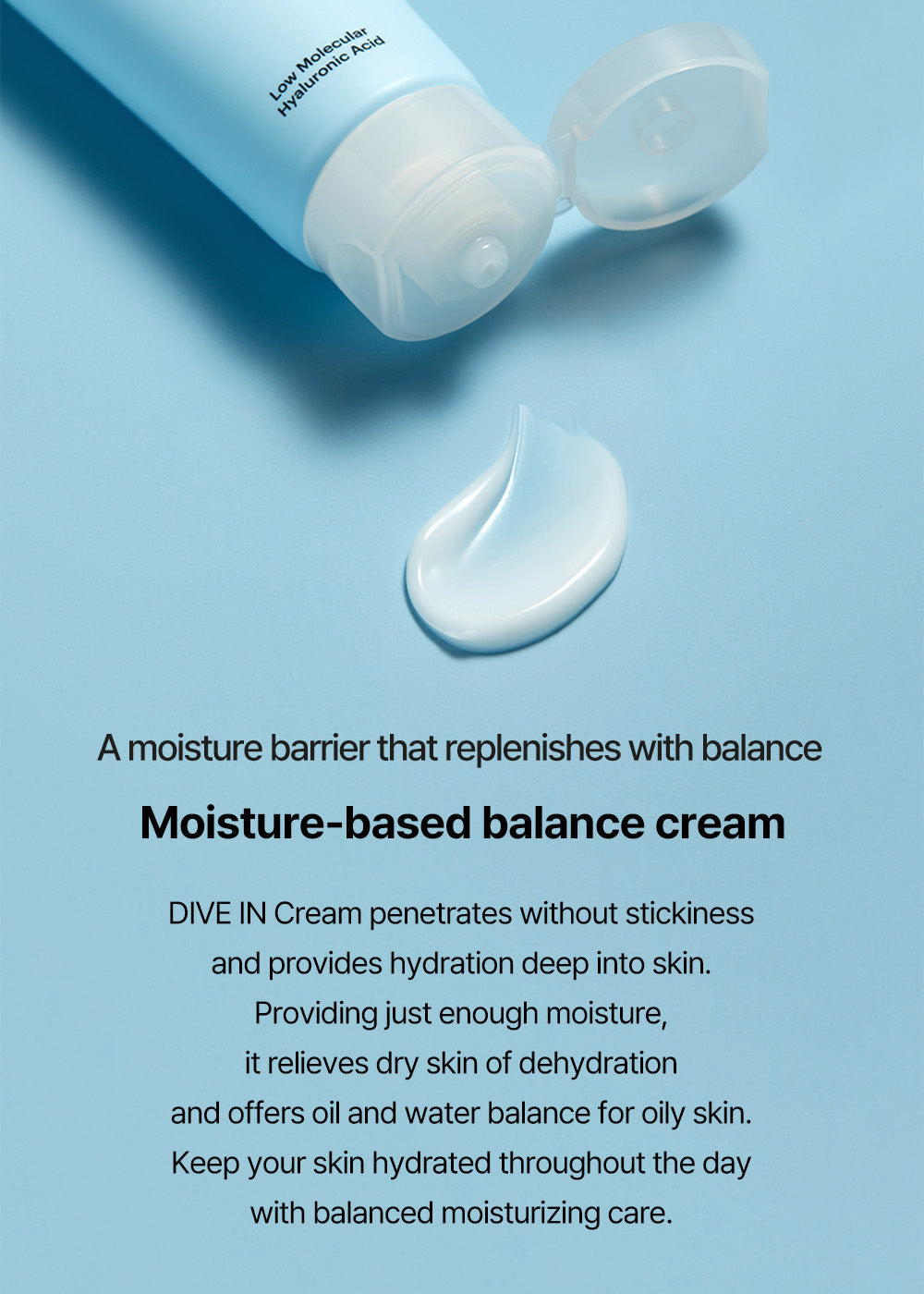 Torriden DIVE-IN Low Molecular Hyaluronic Acid Cream [100ml]