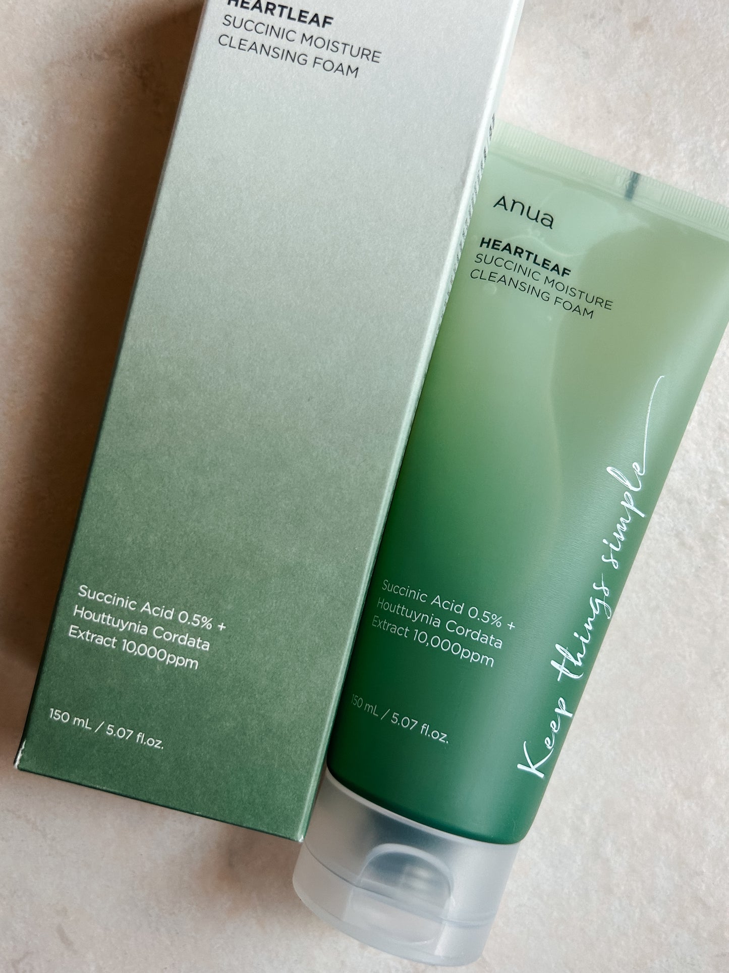 ANUA Heartleaf Succinic Moisture Cleansing Foam [150ml]