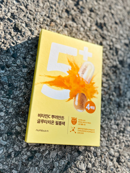 numbuzin No.5+ Glutathione Vitamin Concentrated Mask [4pcs]