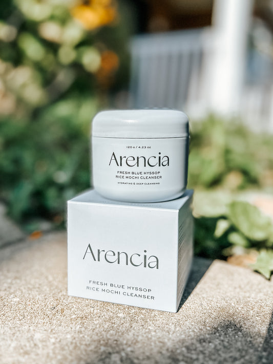 Arencia Fresh Blue Hyssop Rice Mochi Cleanser [120g]