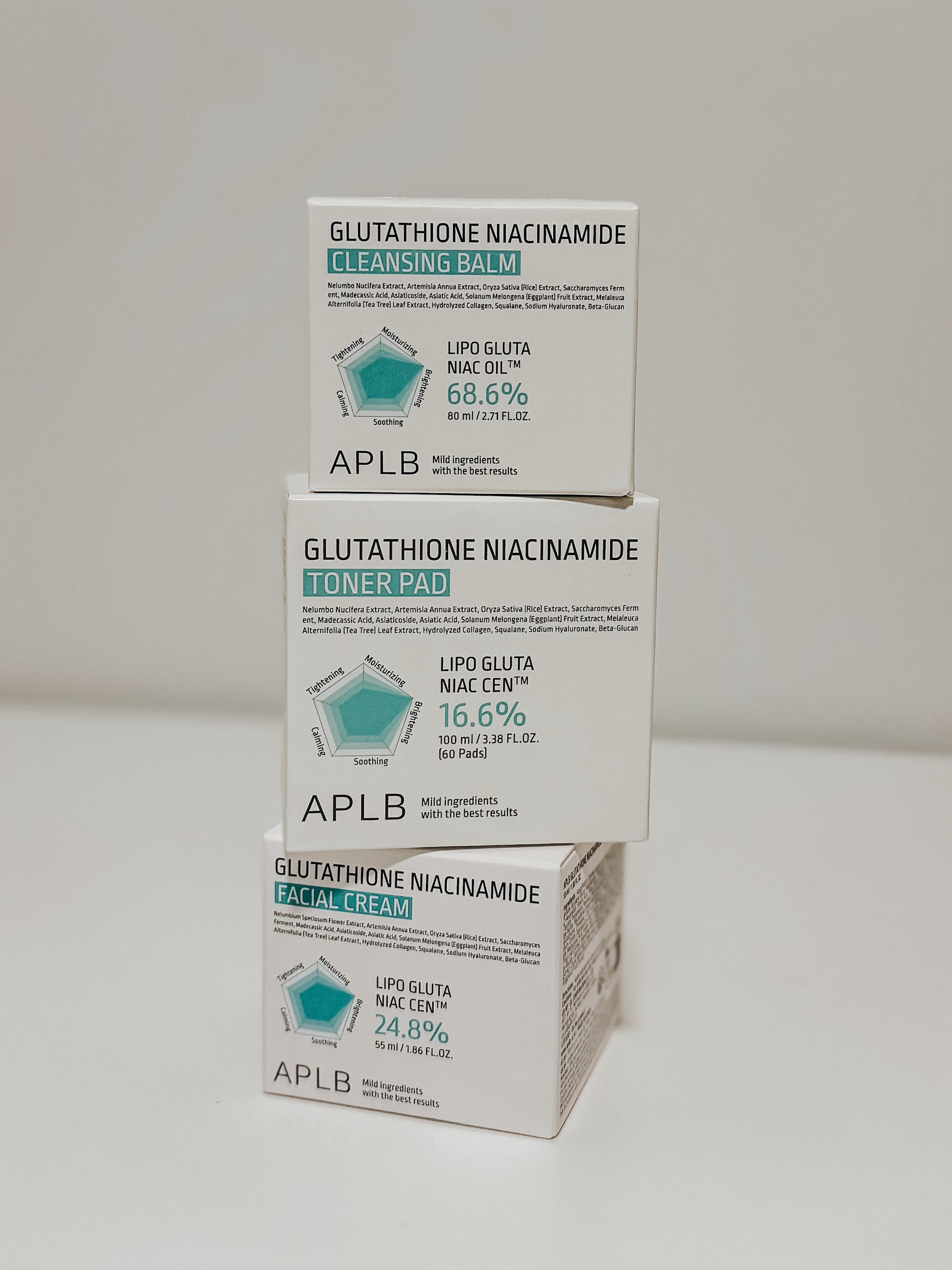 aplb glutathione niacinamide pads has what?! , 50% OFF THIS WEEK ONLY , 1130147910 - APLB with each pad absorbing about 2.5 ml of solution APLB Glutathione Niacinamide Toner Pad