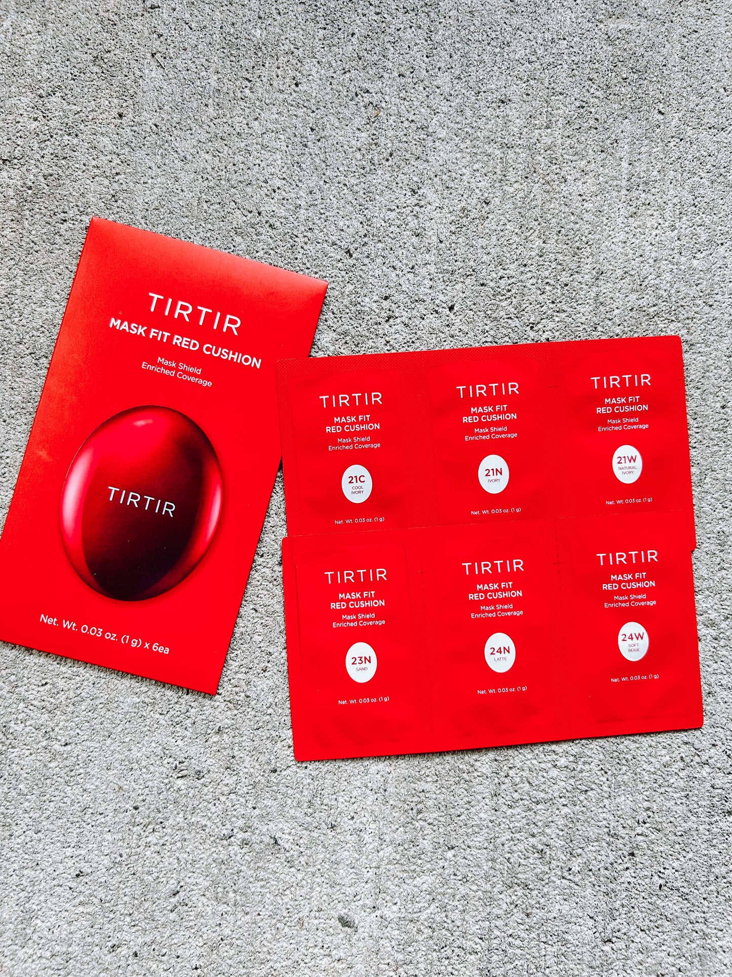 TIRTIR Mask Fit Red Cushion 6 Shade Trial Kit