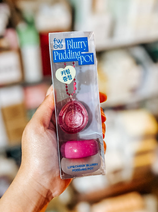 fwee Lip & Cheek Blurry Pudding Pot Special Keyring Set